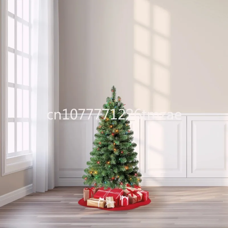 Разноцветная искусственная Рождественская елка с лампой накаливания на 4 фута