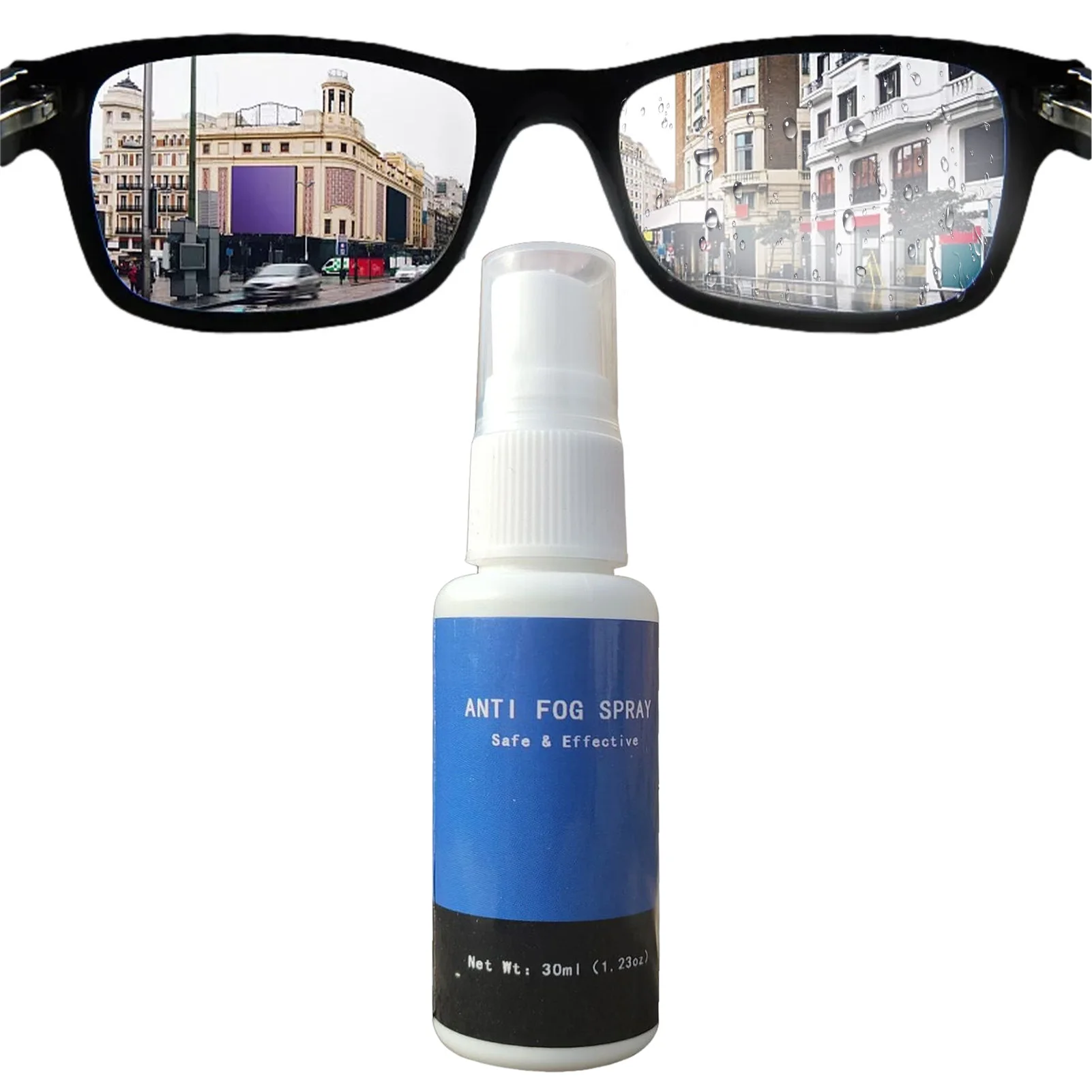 

Anti Fog Spray Anti-Fog Lens Cleaner Lens Defogger For Goggles 30ML Swimming Goggles Anti-Fog Spray Long-Lasting Defogging
