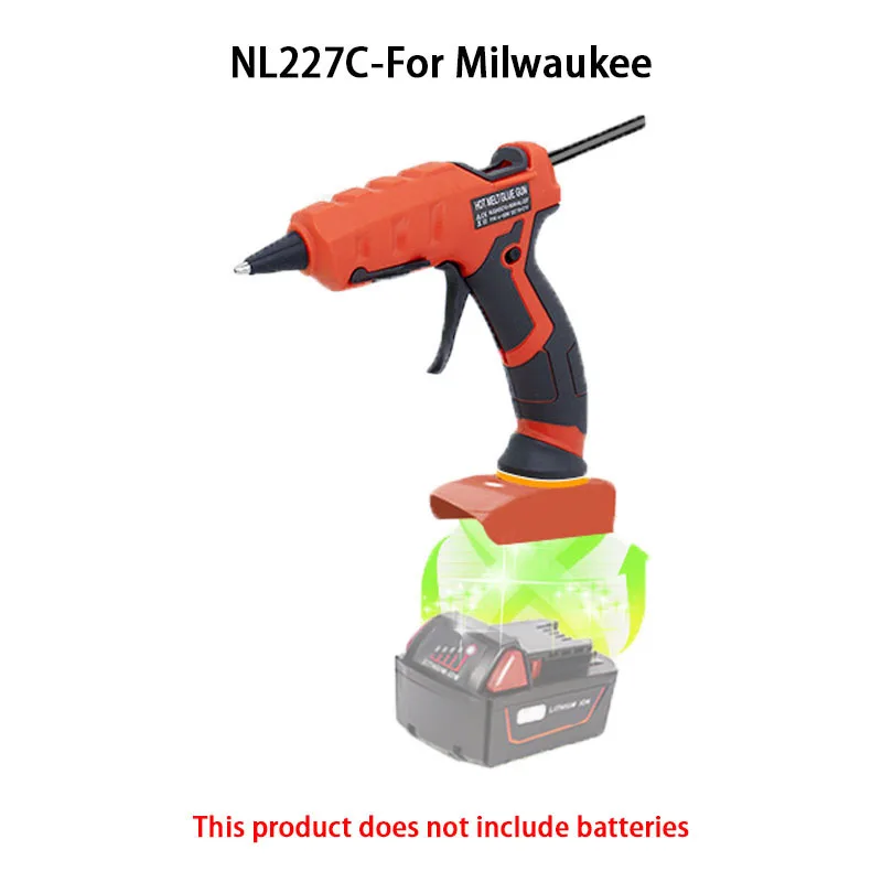 Беспроводной термоклеевой пистолет NL227C для Makita BL1830 Milwaukee Black Decker Dewalt DCB183 DCB609