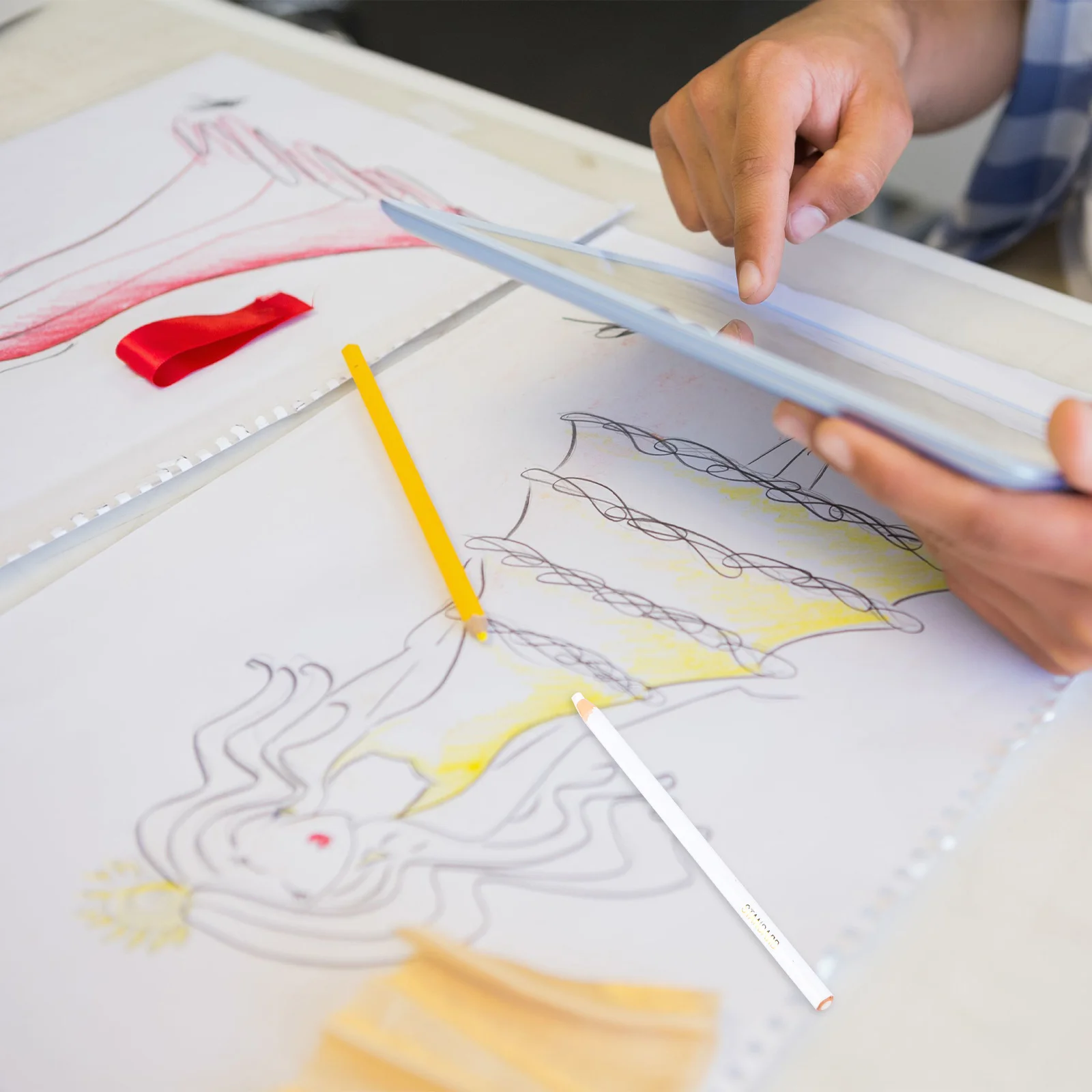 Белый перманентный маркер механические карандаши отслаивающиеся ручки-кисти с