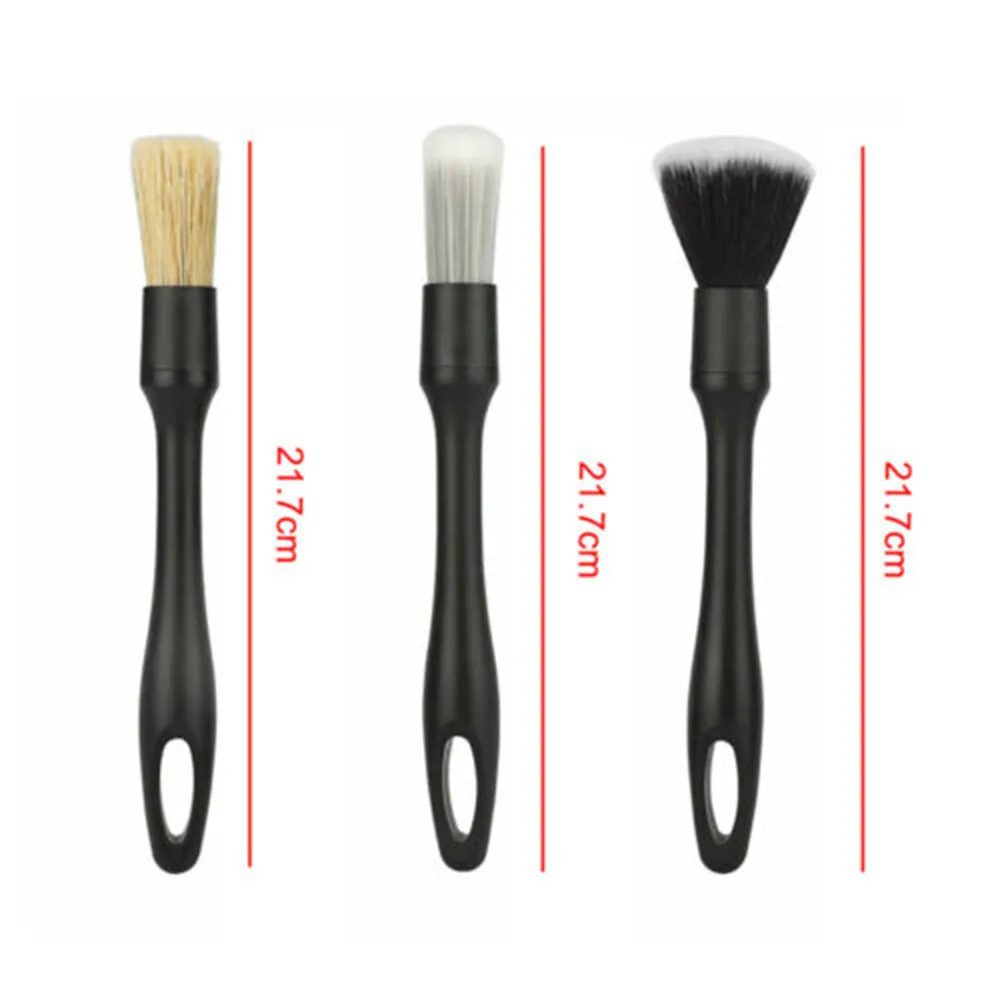 

3Pcs Car Detailing Brush Set Car Brushes Wash Tool Cleaning Car Wheel Brush Interior Dashboard Air Outlet Brush Car Clean Tools2
