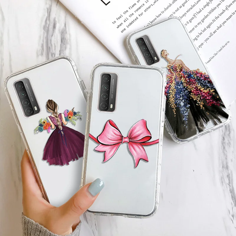 

Silicone Case for Huawei P40 Lite Cover Huawei P30 Pro P20 P Smart 2021 Z Mate 20 40 Nova 5T 6 SE 7 8i Coque Shockproof Clear