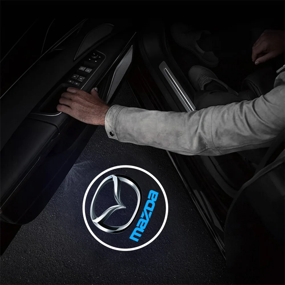 Магнитный светодиодный автомобильный значок HD беспроводной лазерный проектор