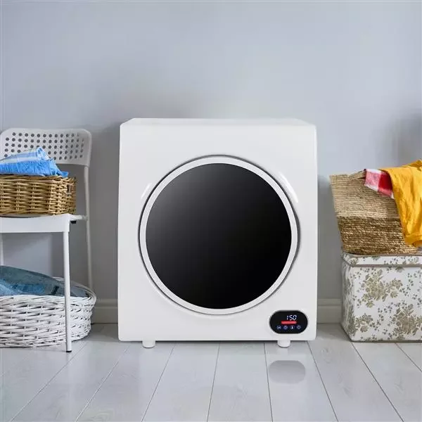 

Сушильная машина со светодиодным сенсорным экраном, бытовая сушилка для одежды, компактная Портативная сушилка 2,6 куб., белая, 110 В, 4 кг