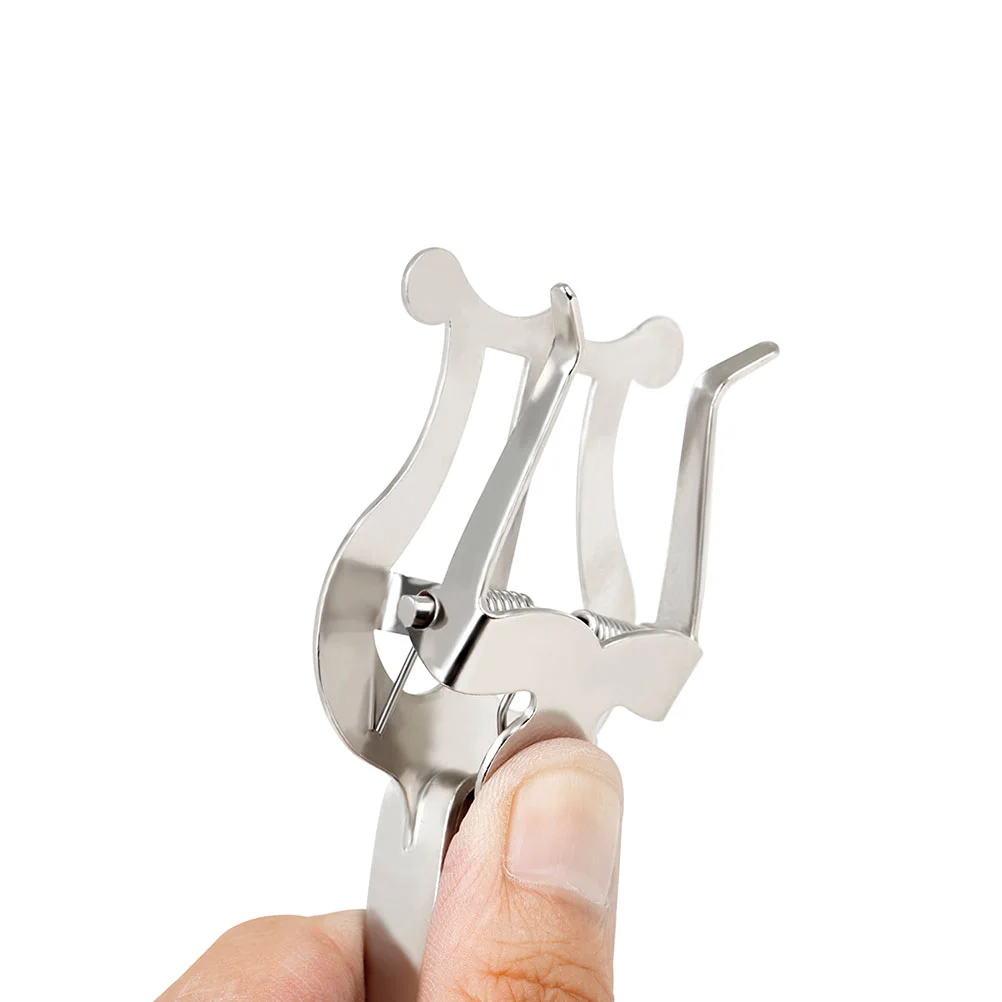 Мини-саксофон маршевая пюпитр бас-кларнет портативная папка для нот серебряное