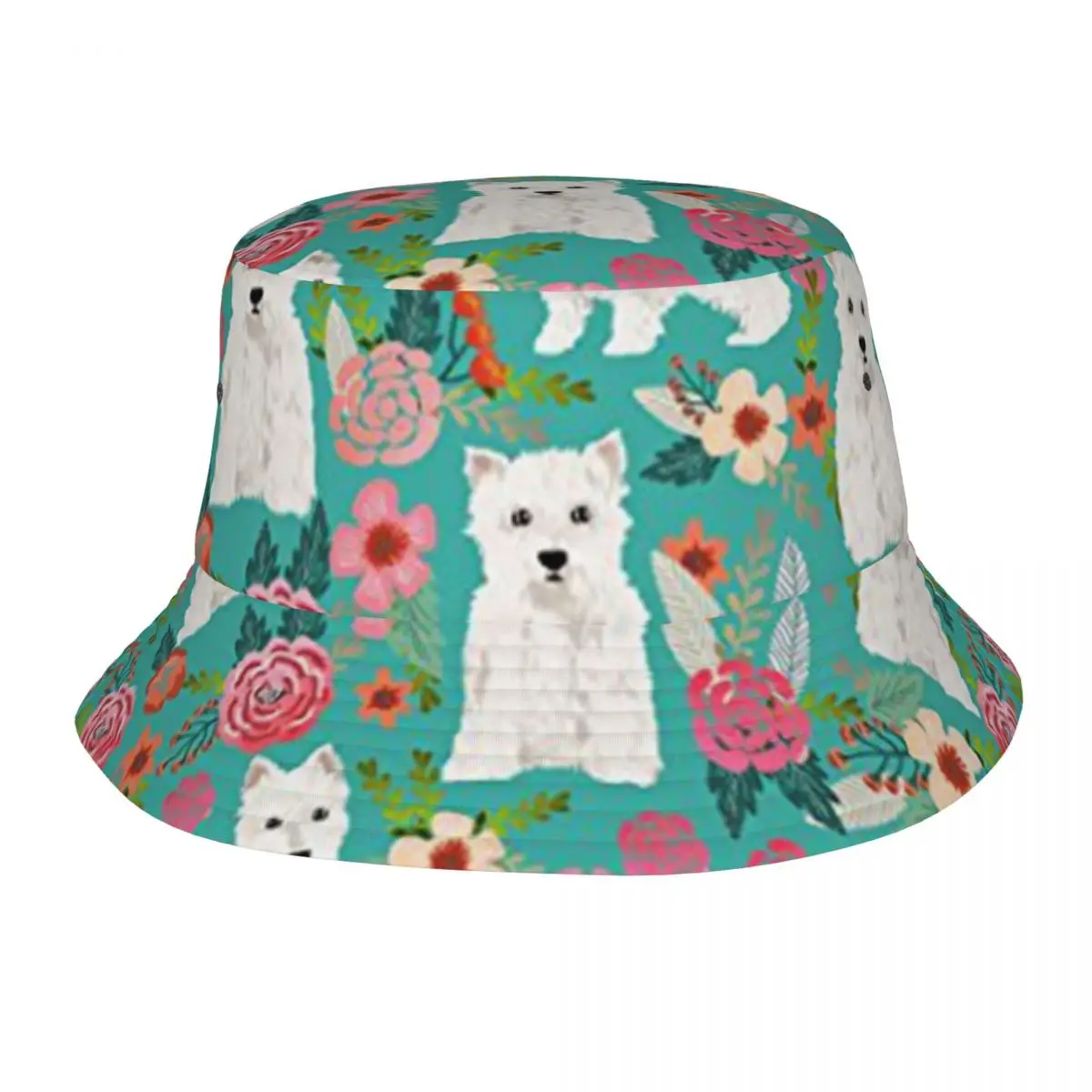 

West Highland Terrier Outdoor Fisherman Cap Beach Hats SunCaps Men Women Bucket Hat Panama Hats Bob Hats For Women