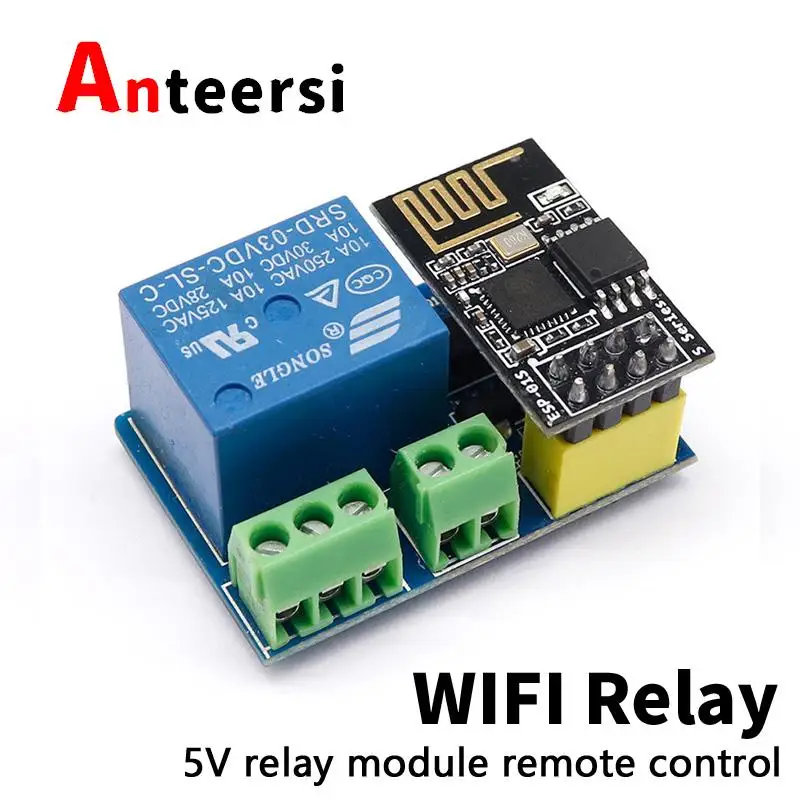 

Релейный модуль ESP8266 ESP-01/01S 5V Wi-Fi, умный дом, дистанционное управление, переключатель, приложение для телефона, стандарт ESP01, беспроводной мод...