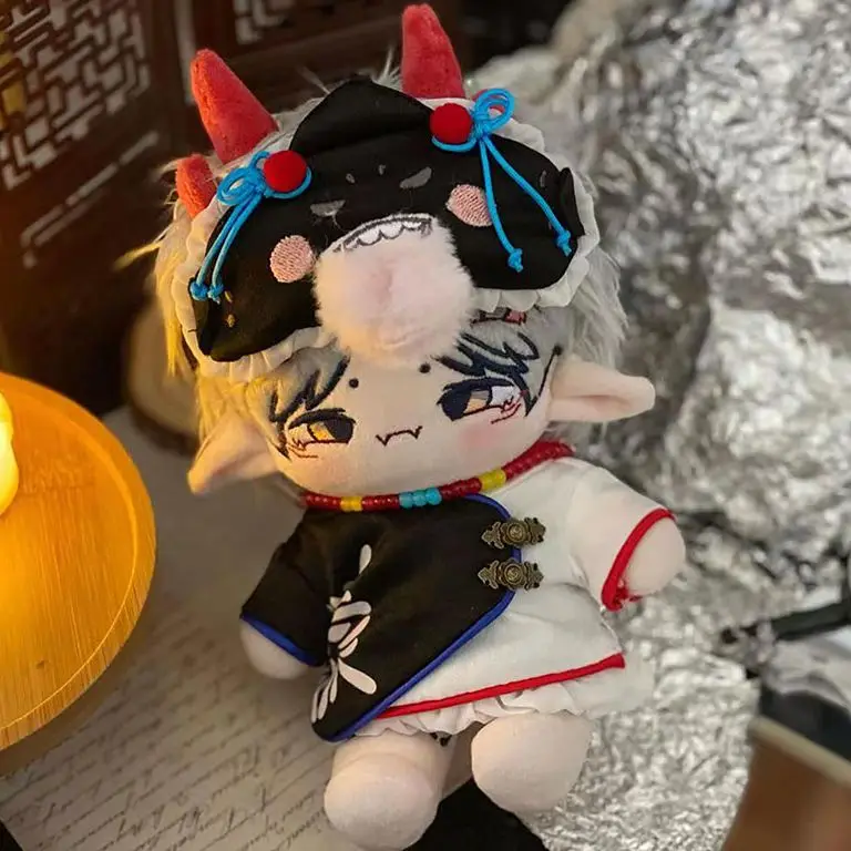 

Anime Kpop Monster Jianmu Beast Horn 20cm Plush Doll Body Toy Cute Devil Horns Plushie Cosplay Pillow Kawaii Xmas Gift Chic