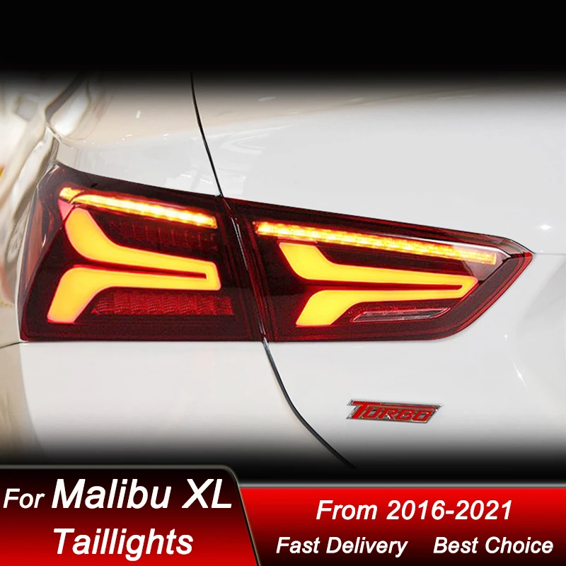 Фото Стайлинг автомобиля задние фонари для Chevrolet Malibu XL 2016-2021 новый стиль полностью светодиодный динамический указатель поворота задний фонарь в сборе №4