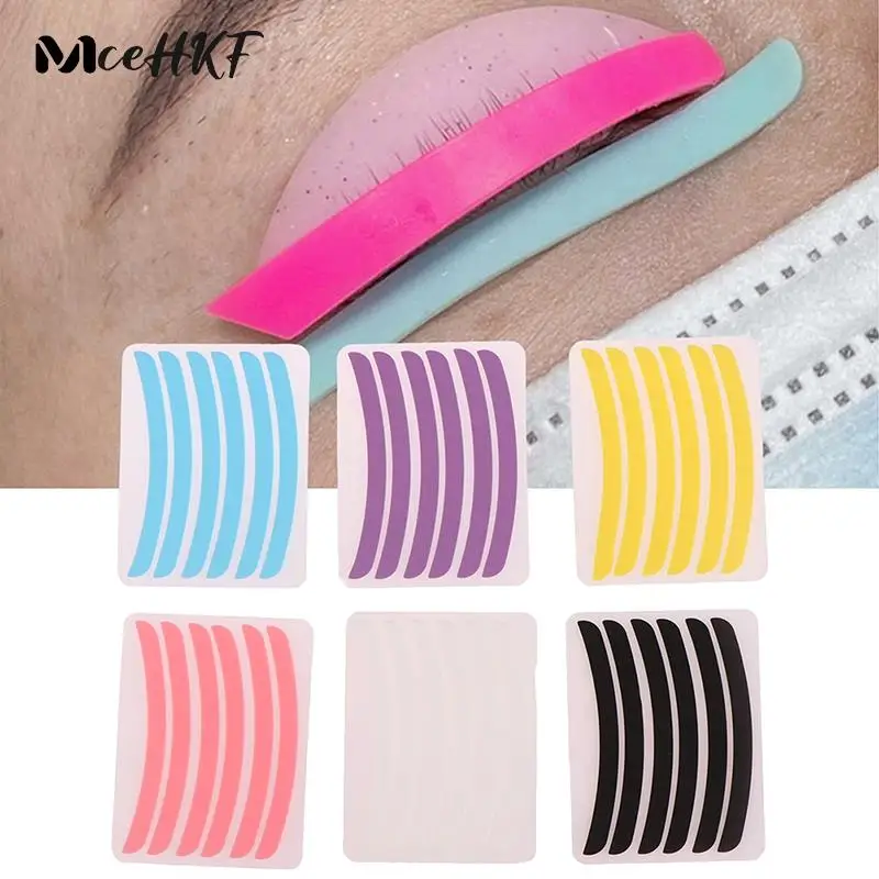 

6 шт., многоразовые силиконовые накладки под глаза для наращивания ресниц