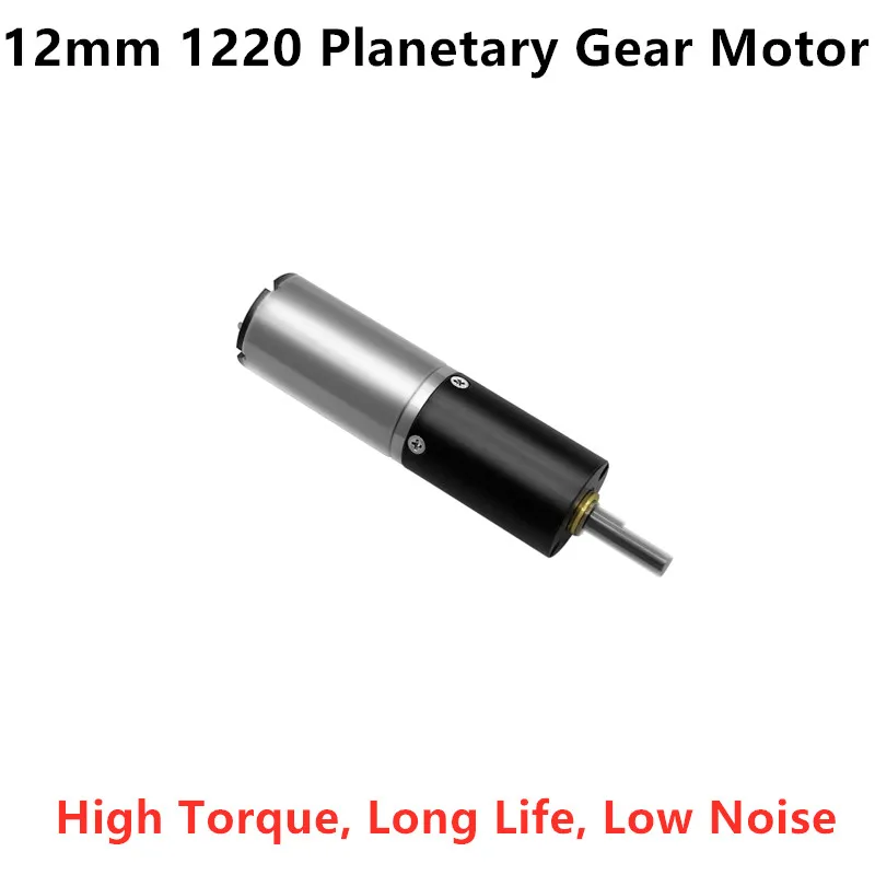 

12 мм бессердечный планетарный мотор-редуктор 1220 с высоким крутящим моментом и длительным сроком службы, микроредуктор постоянного тока, двигатель для робота-раздобных ручных соединений, игрушка «сделай сам»