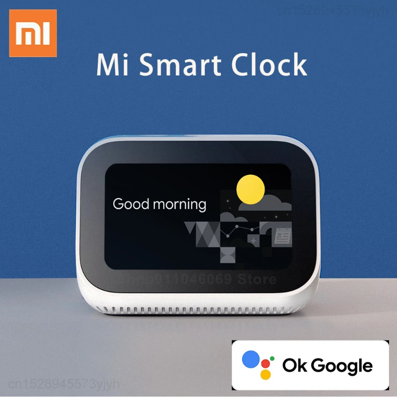 

Xiaomi Global Version Mi Smart Clock Touch Screen Display AI Speaker Bluetooth Wifi Connect OK Google Smart Device Mi speaker