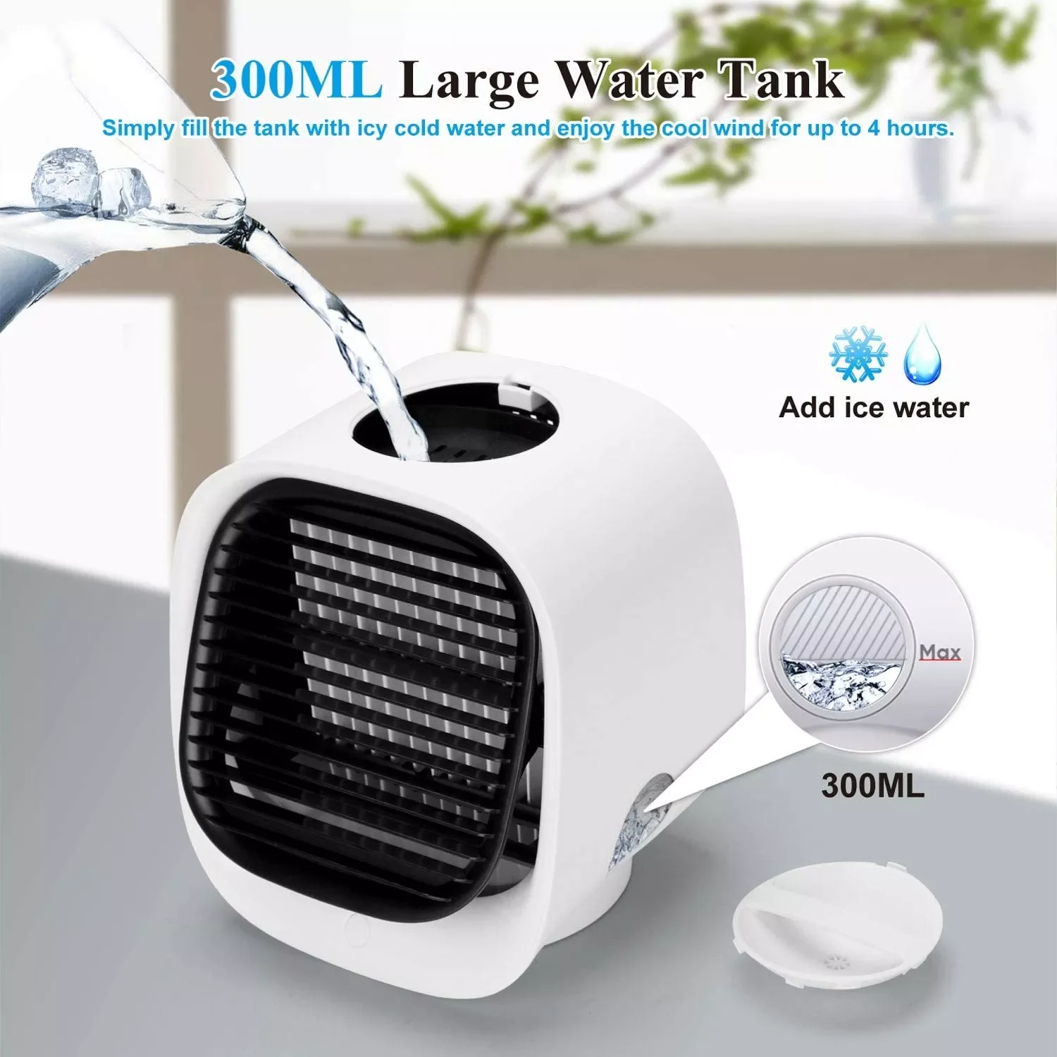 

Air Cooler Fan Mini Portable Air Conditioner Desk Air Cooling Fan Humidifier Purifier Office Bedroom Summer Mini Water Cooler