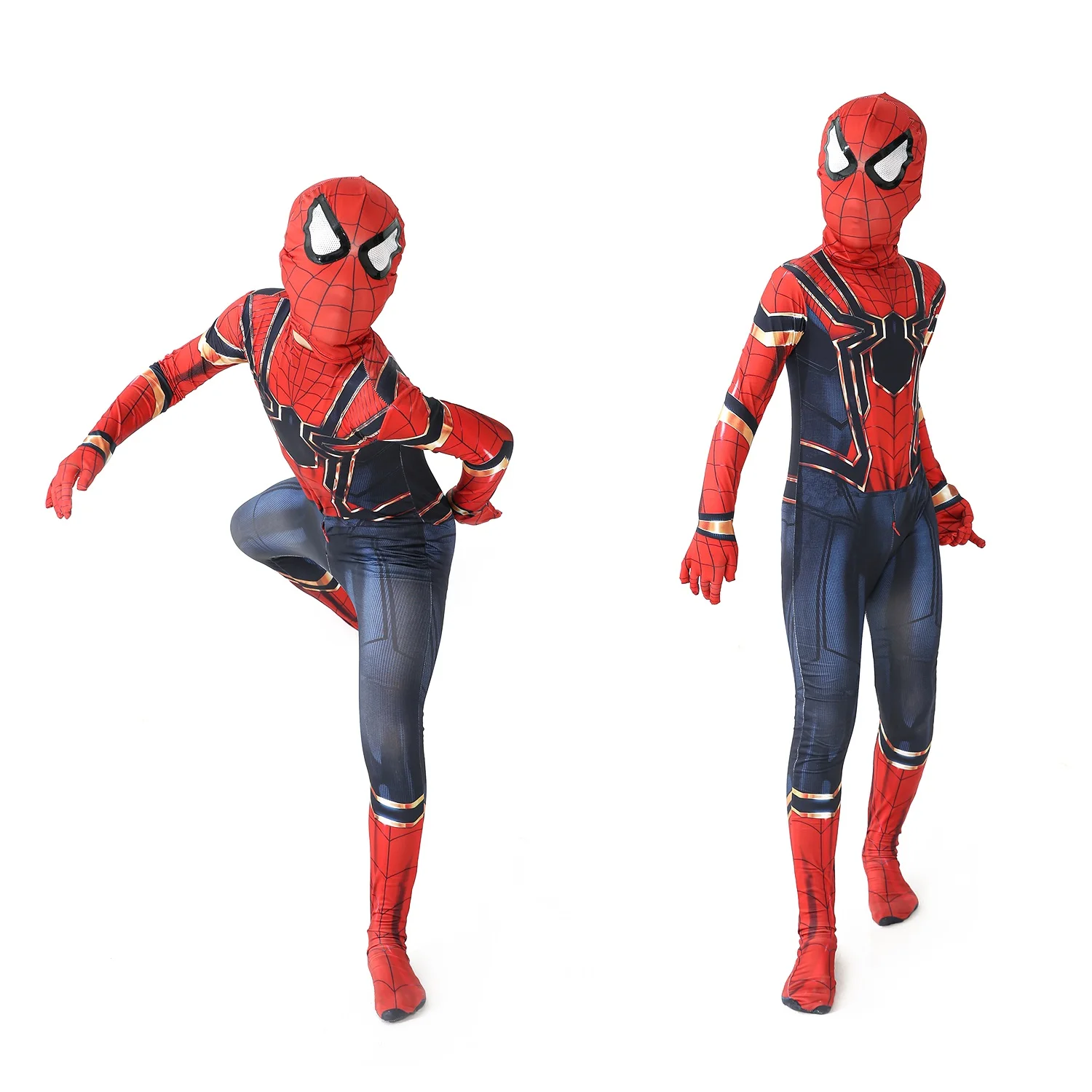 3D Halloween Cosplay Costumes for KidsSuperhero spiderman Costume Boys Bodysuit