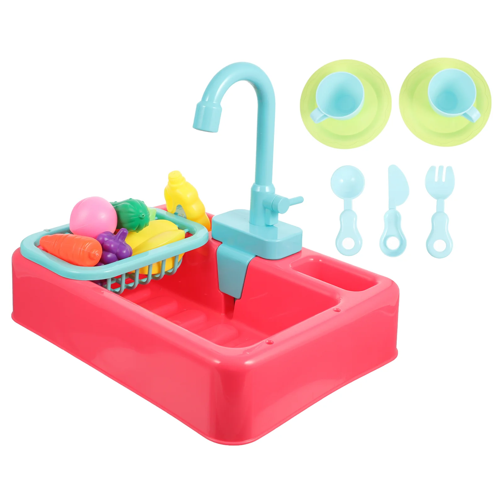 

Bird Toy Bath Automatic Kitchen Parrot Playset Role Pet Tub Sink Kids Play Bathtub Box Toys Cage Water Running House Dishwasher