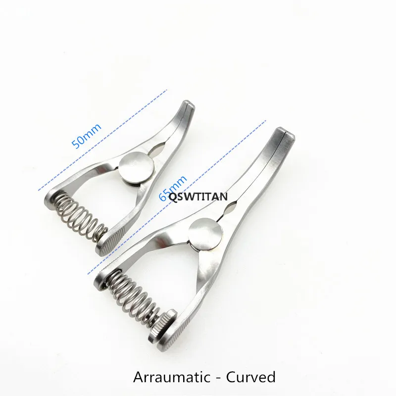 Фото Микрогемостатический зажим Arraumatic, пружинный гемостатический зажим, артериовенозная сосудистая скоба, микрохирургические инструменты №4
