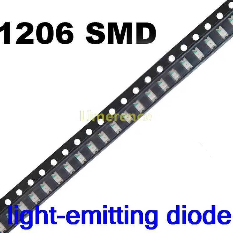 

100pcs 0402 0603 0805 1206 1210 3528 5050 5730 smd led Red Yellow Green White Blue light emitting diode Clear LED Light Diode