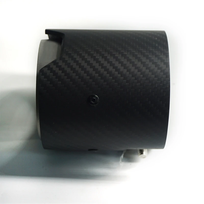 2 шт. 73 мм в 93 выхлопной наконечник автомобиля матовое углеродное волокно для BMW M