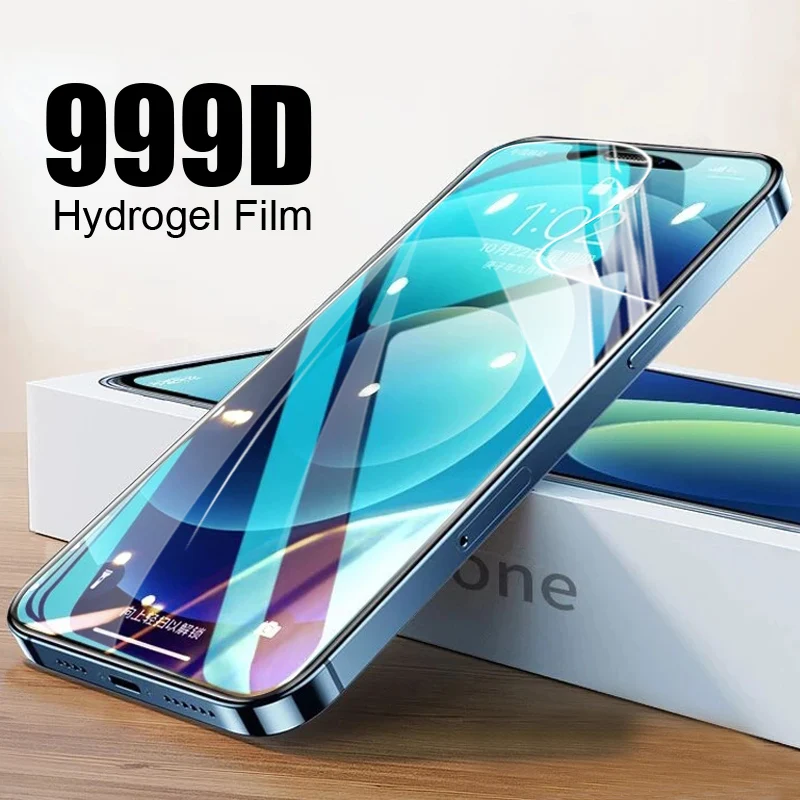 

Гидрогелевая пленка с полным покрытием для iPhone 12 13 11 Pro Max XR X XS Max, защитная пленка для экрана 13 12 Mini 8 7 6 6S Plus SE 2, не стекло
