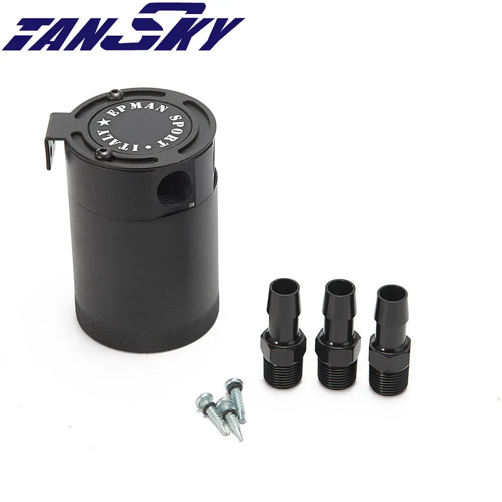 

Спортивный EPMAN гоночная перегородка из алюминиевого сплава, 3-портовый маслоуловитель, бак, воздушный маслоотделитель, универсальная модел...