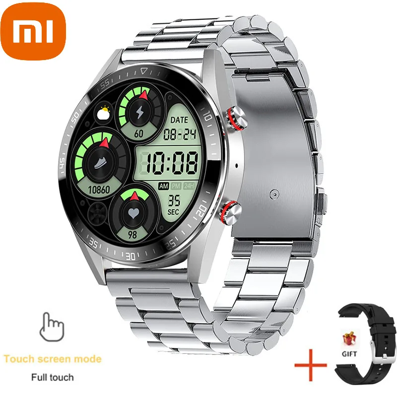 

Xiaomi 454*454 AMOLED Screen Smart Watch Always Display The Time Bluetooth Call Local Music Weather Smartwatch for Men Android