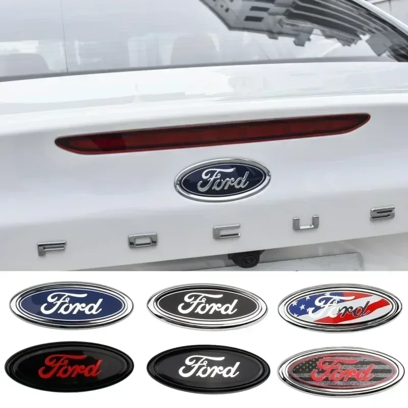 Фото Наклейка-эмблема на переднюю часть автомобиля/багажник 15x6 см для Ford Mondeo Mk4 Mk5 Mk3, Ecosport, Fiesta, Escape, Transit, Kuga, Focus, Fusion, Ranger №1