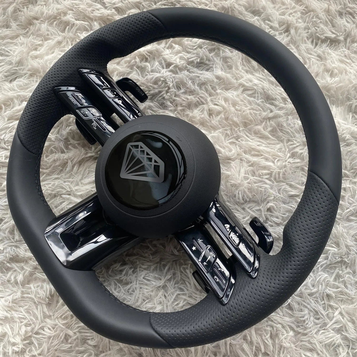 

Кожаное рулевое колесо MT amg для volante mercedes gla x156 W246 Волан w177 GLK GLC X253 CLA C117 S класс W205 W213