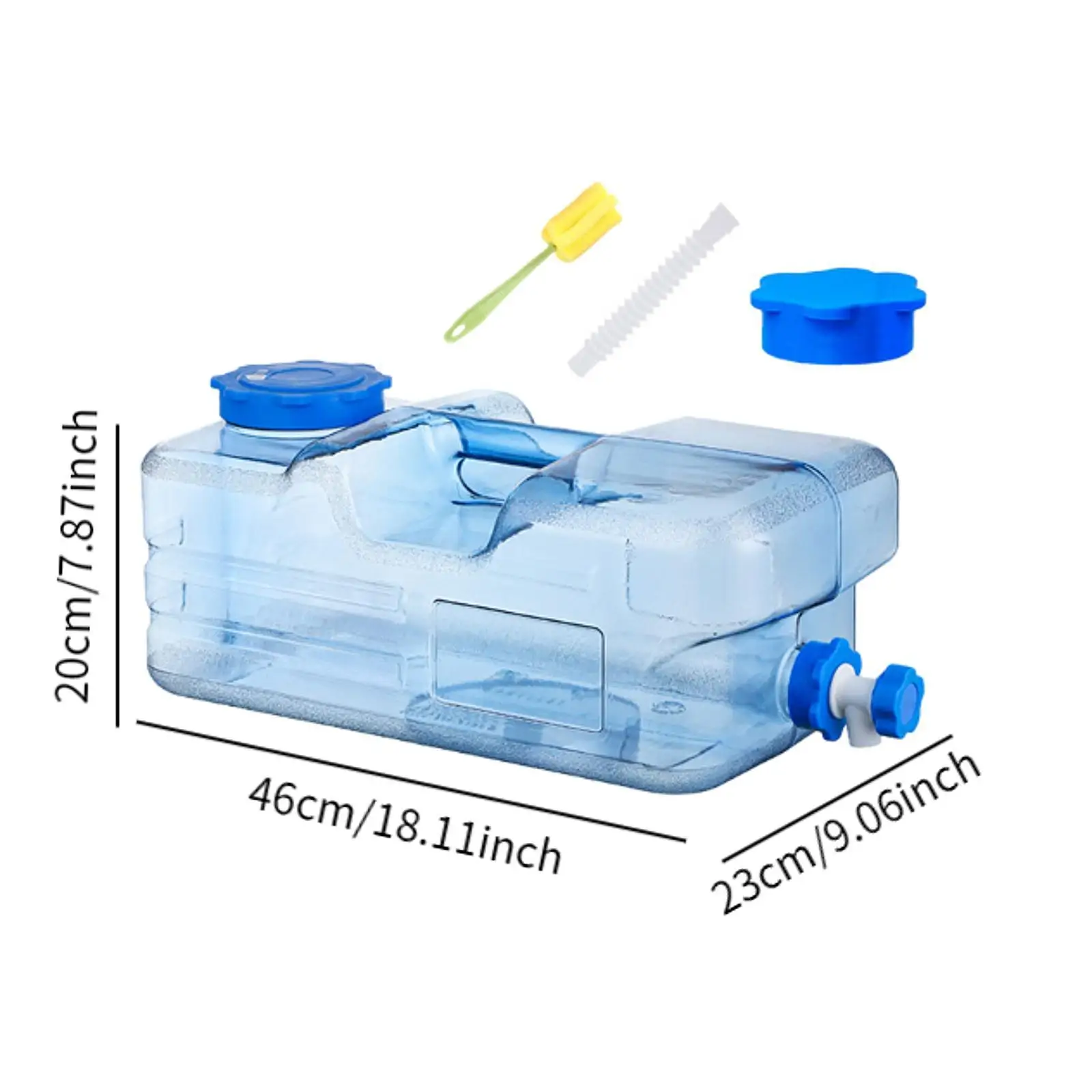 Контейнер для воды кемпинга переноска 15 л портативный со сменной крышкой