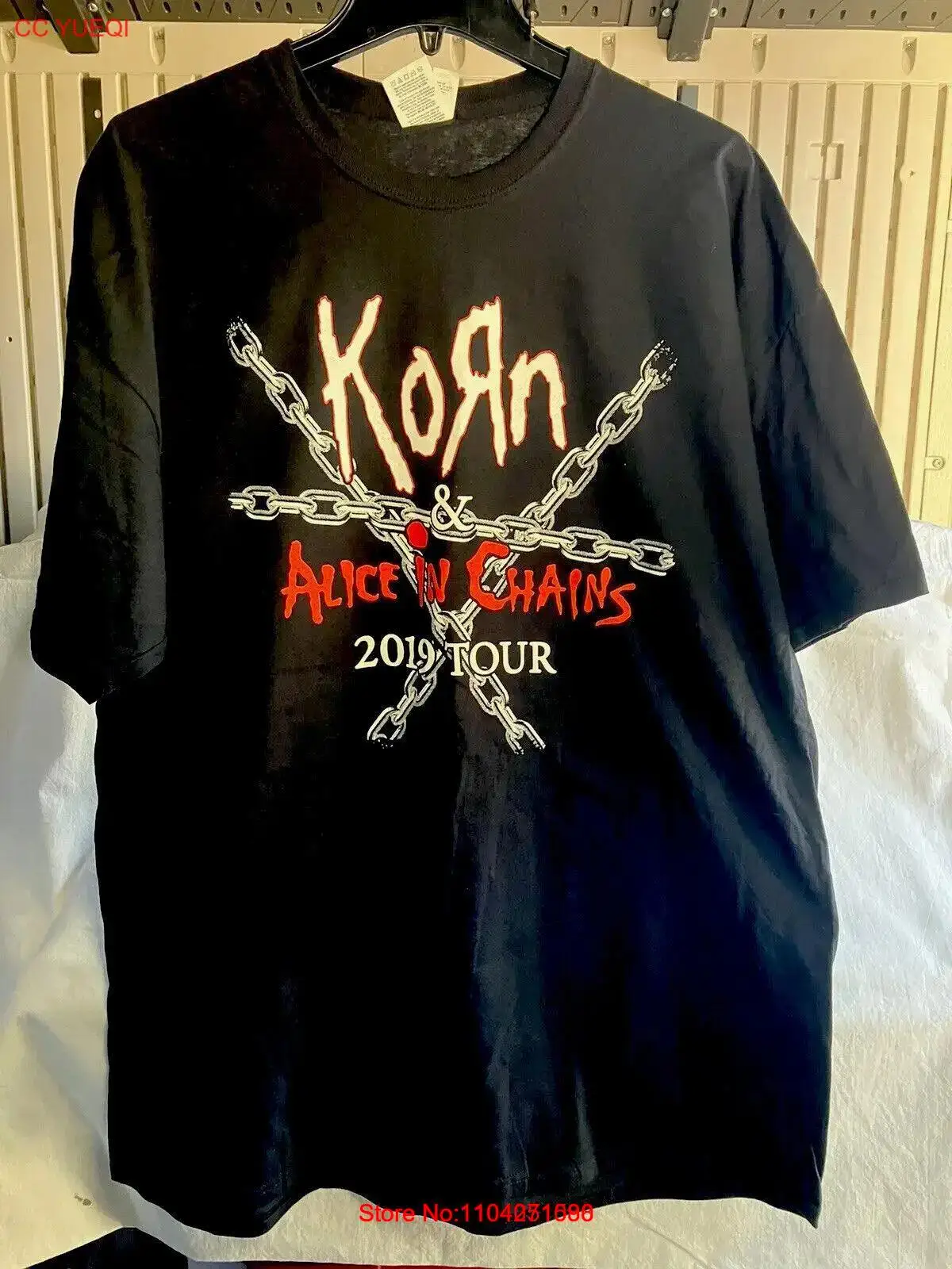 Футболка Korn Alice In Chains Tour 2019 двусторонняя NWOT — доставка бесплатно