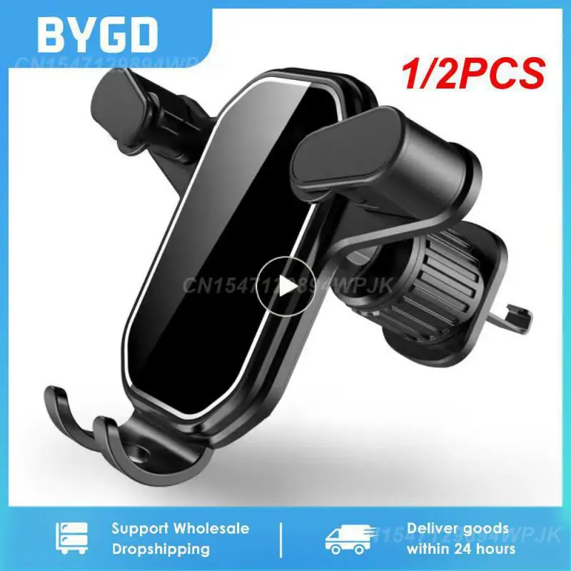 

1/2 шт. гравитационный Автомобильный держатель для телефона, крючок для вентиляционного отверстия, крепление для телефона с вращением на 360 градусов, держатель для смартфона для автомобиля, размещение одной рукой