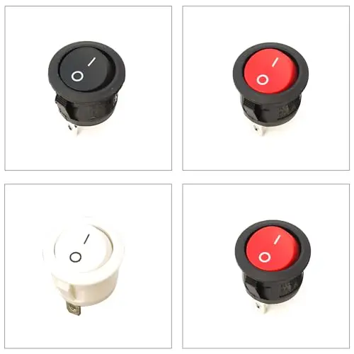 Круглый клавишный переключатель KCD1 20 мм в ассортименте 2-контактный 3-контактный