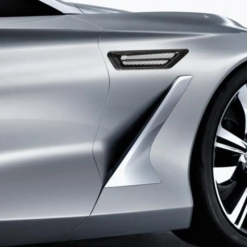 

Automobile Air Outlet Sticker Vehicle Trim Tuning Shark Gill ABS 3D Decoration Sticker Car Vents Inlet Modification And Styling