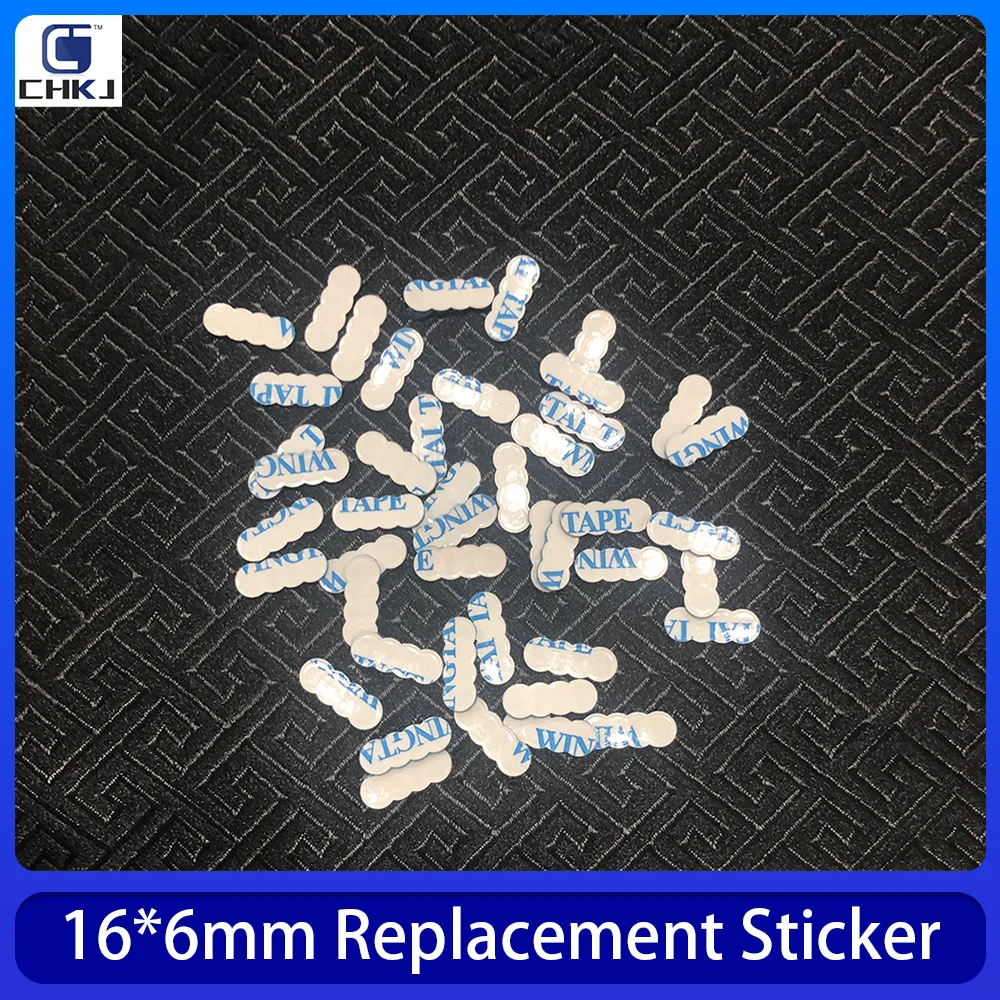 CHKJ 2PCS/LOT 16*6mm Replacement Badge Logo Sticker For Audi Key Aluminum DIY Metal Sticker Car Key Logo