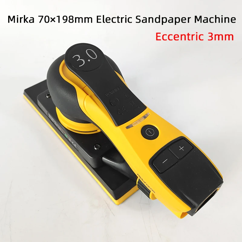 Mirka® DEOS 383CV Electric Sandpaper Machine 70/198mm Rectangular Dry Grinder Eccentric 3mm Car Putty Grinding Tool