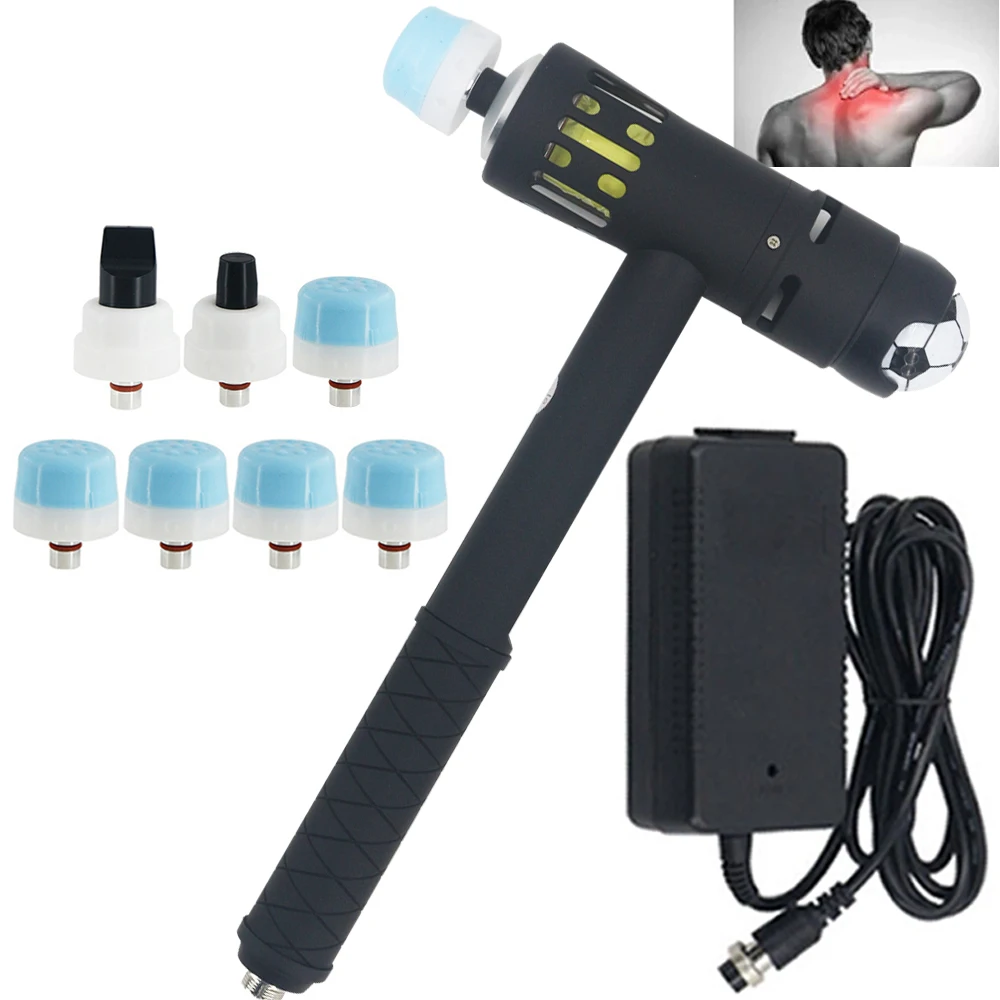 

2023 устройства ударной волны для эффективного массажера для расслабления мышц, Профессиональный аппарат 2 в 1 для ударно-волновой терапии, хиропрактика, пистолет