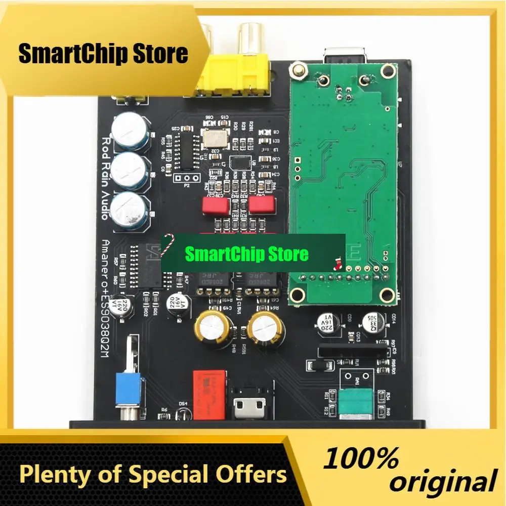 Фото Звуковая карта SmCpNvarcher Es9038, плата USB-декодера, совместимая с DAC DSD, Amanero Xmos+cpld №1