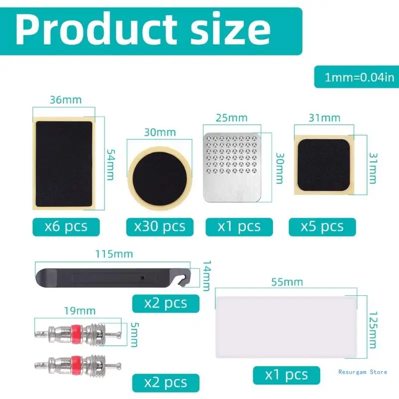 Набор для ремонта проколов велосипедов самоклеящиеся заплатки набор шин