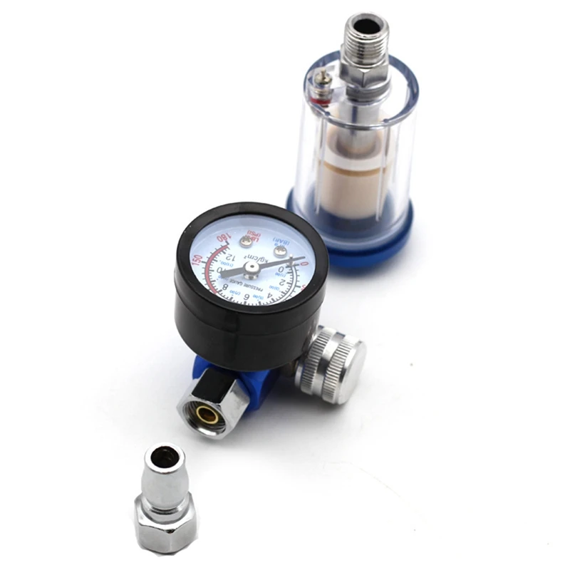 

New Mini 1/4 Inch Small Oil Water Separator Inline Air Filter Kit With Pressure Feed And Quick Connector