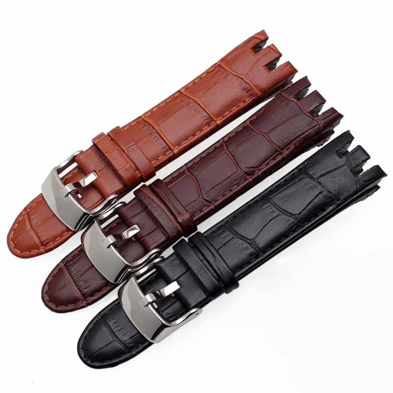 Ремешок для часов Swatch YRS403 YRS412 YRS402G браслет из натуральной кожи мужских 21 мм -