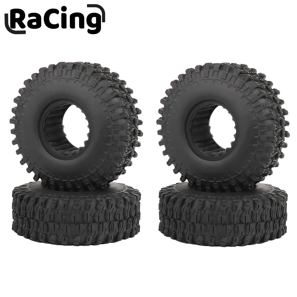 

1/2/4PCS 120MM 1.9 inch Rubber Rock Tyres Wheel Tires for 1:10 RC Crawler Car Axial SCX10 90046 AXI03007 TRX4 Redcat Gen8