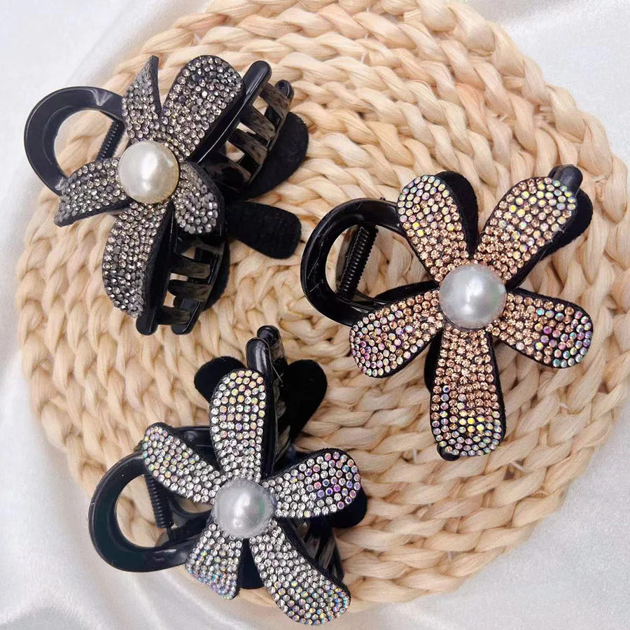 Элегантные Цветочные Коготь Для Волос Женщин Аксессуары Длинных Украшения