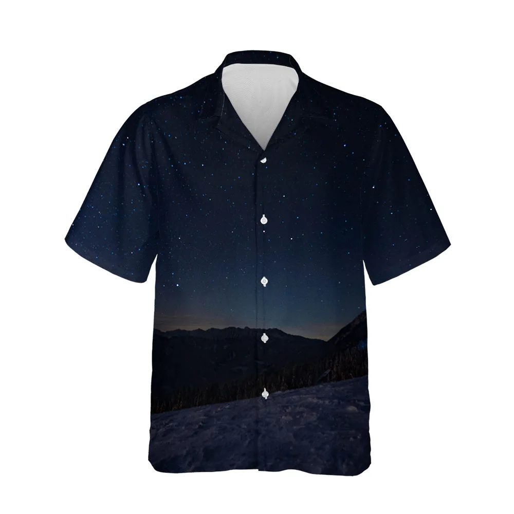 Jumeast 2022 Summer 3D Color Printing Men Women Short Sleeve Shirts Casual Cosmic Decorative Shirty Streetwear Clothing Tops