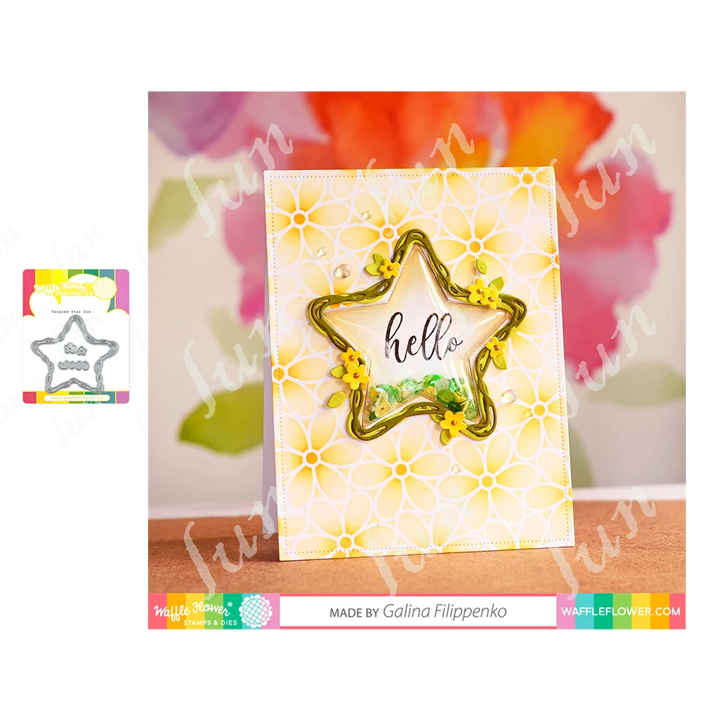 

Tangled Star Die Diy Scrapbooking Diary Photo Album Decoration Drawing Stencils Hot Sale New Paper Gift Craft Metal Cutting Dies