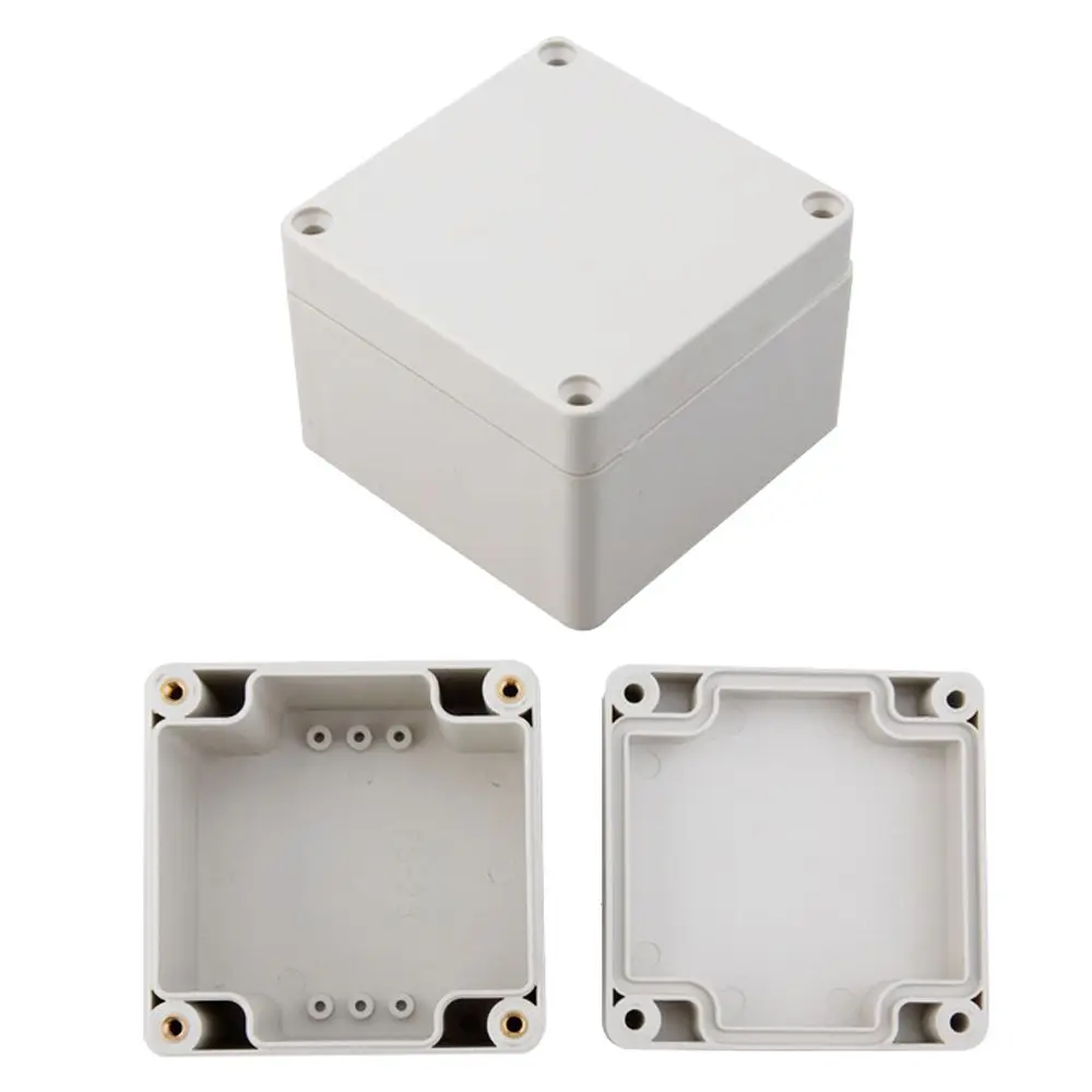 

Пластиковый водонепроницаемый белый корпус для самостоятельной сборки, стыковочный инструмент, Электронная фотомагнитола, 80*80*60 мм, наружные терминалы