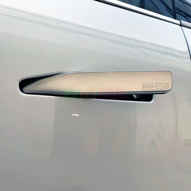 

For NIO ES8 EV Accessory 2020 2021 2022 Stainless Matte Car Side Door Handle Cover Protector Guard Trim Sticker Exterior Styling