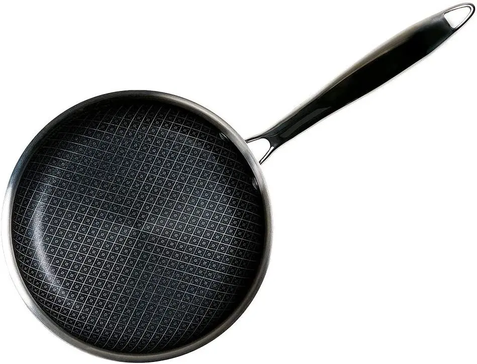 

Тройная нержавеющая сталь, круглая сковорода 11 дюймов, нержавеющая сталь, можно мыть в посудомоечной машине
