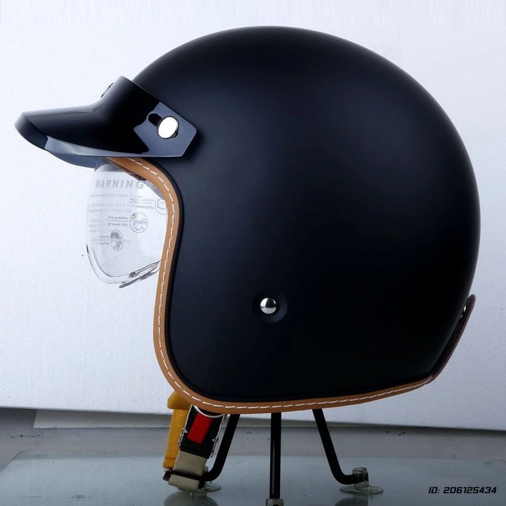 

Шлемы для мотоциклов, ретро-мотоциклетный шлем с тремя четверками, мото полушлем, четыре сезона, общий защитный шлем M-2XL