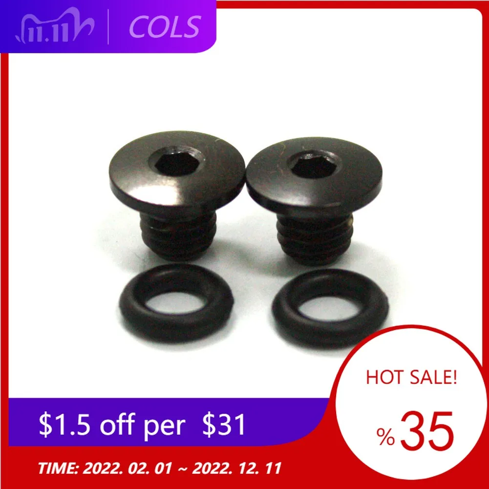 

8.85/10mm Bike Oil Pot Cover Screw Bicycle Bleed Titanium Screw & O-Ring For-Shimano XT SLX Zee Deore & LX Bicycle Accessories