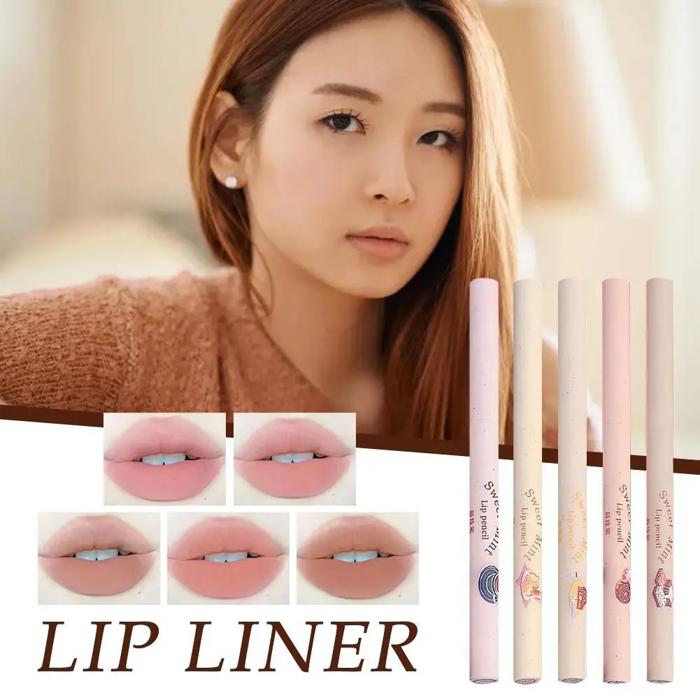 

Lipliner Makeup Tools Natural Lipliner Matte Sexy Non Stick Cup Waterproof Wooden Lipliner Makeup A Plump Lip Matte Lipliner
