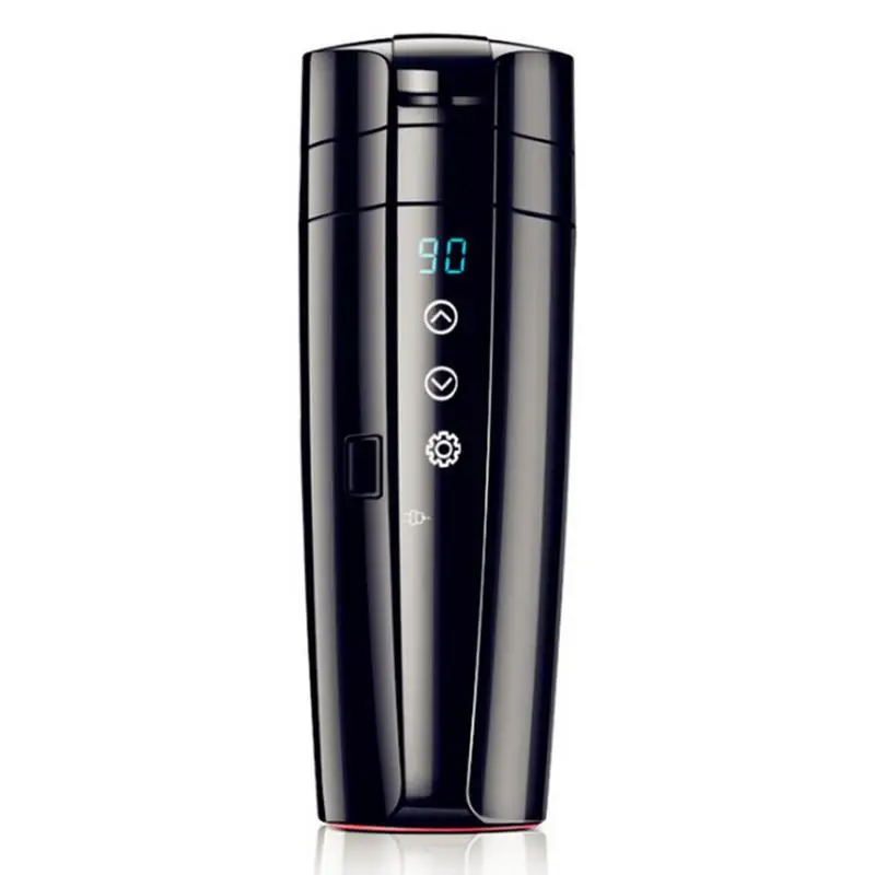 

Car Heating Coffee Cup Universal Electric Temperature Control Travel Mug 20 To 95 304 Stainless Steel Portable Smart Keep Warm